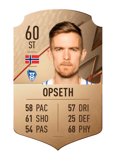 Kristian Opseth Rare 60 OVR