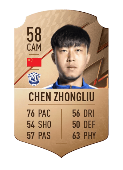 Chen Zhongliu Rare 58 OVR