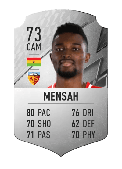 Bernard Mensah Rare 73 OVR
