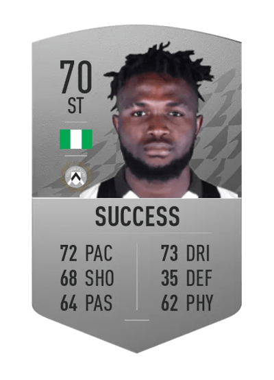 Isaac Success Common 70 OVR
