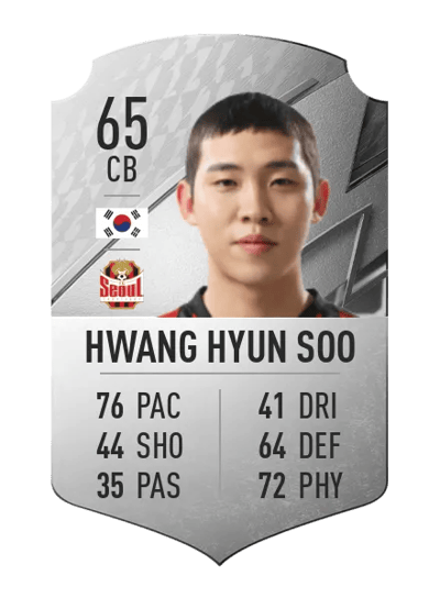 Hwang Hyun Soo Rare 65 OVR