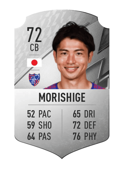 Masato Morishige Rare 72 OVR
