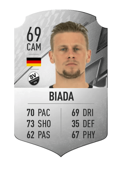Julius Biada Rare 69 OVR