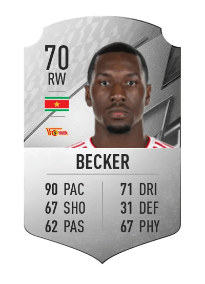 Sheraldo Becker Rare 70 OVR