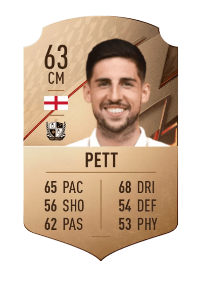 Tom Pett Rare 63 OVR