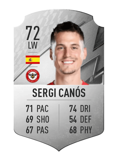 Sergi Canós Rare 72 OVR