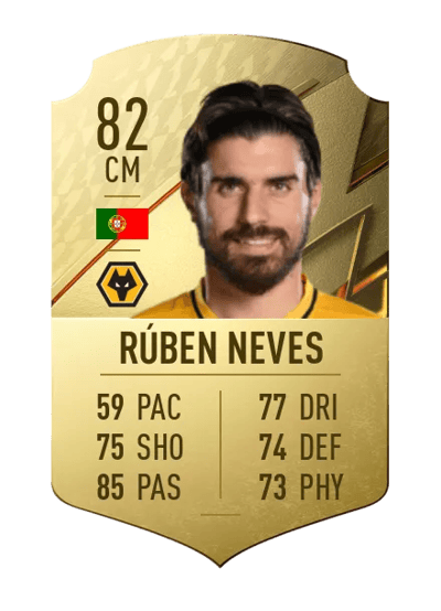 Rúben Neves Rare 82 OVR