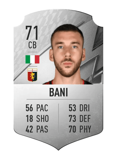 Mattia Bani Rare 71 OVR