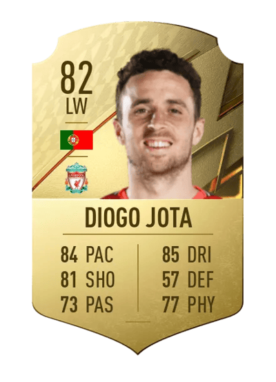 Diogo Jota Rare 82 OVR