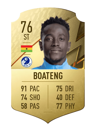 Emmanuel Boateng Rare 76 OVR
