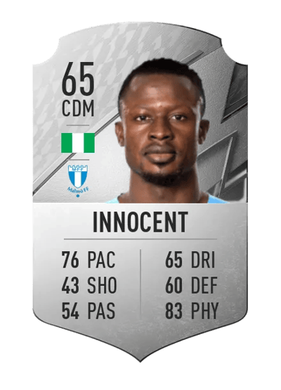 Bonke Innocent Rare 65 OVR