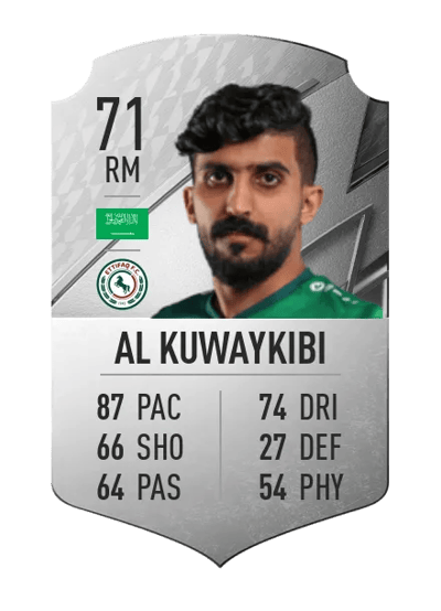 Mohammed Al Kuwaykibi Rare 71 OVR