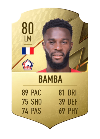 Jonathan Bamba Rare 80 OVR