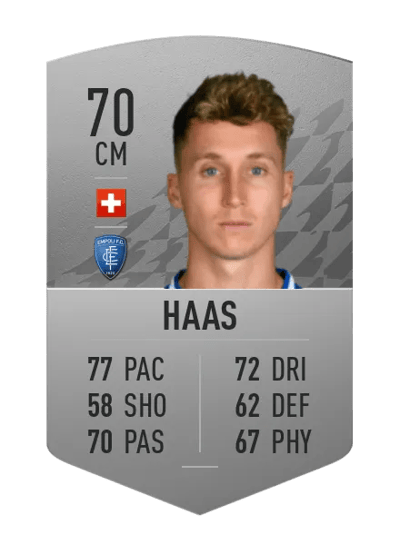 Nicolas Haas Common 70 OVR
