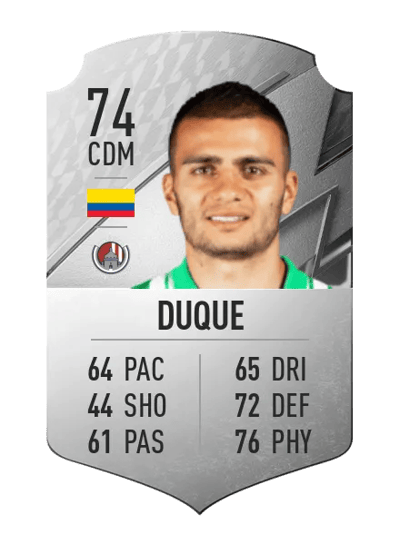 Jhon Duque Rare 74 OVR