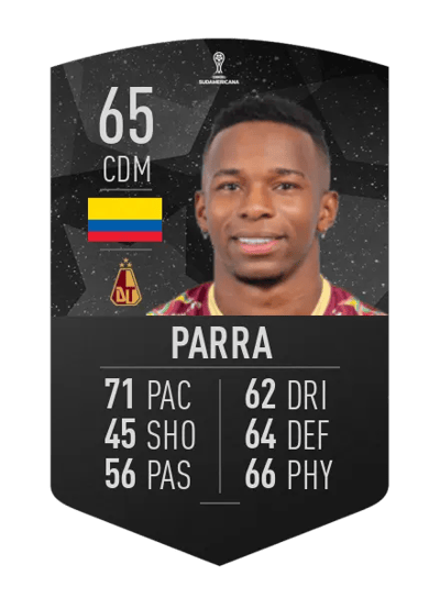 William Parra CONMEBOL SUDAMERICANA 65 OVR