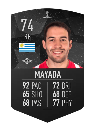 Camilo Mayada CONMEBOL SUDAMERICANA 74 OVR