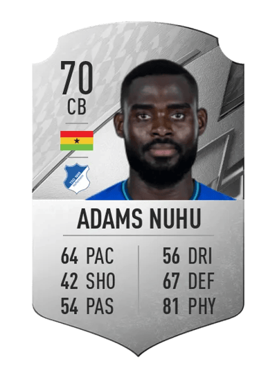 Kasim Adams Nuhu Rare 70 OVR