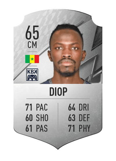 Amidou Diop Rare 65 OVR