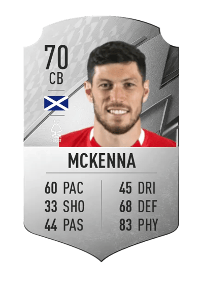 Scott McKenna Rare 70 OVR