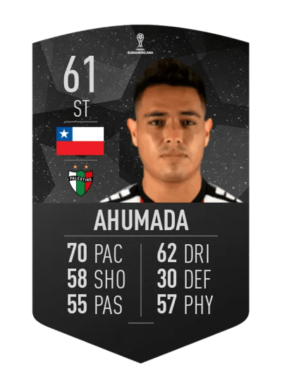 Fabian Ahumada CONMEBOL SUDAMERICANA 61 OVR
