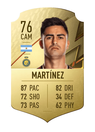 Gonzalo Martínez Rare 76 OVR