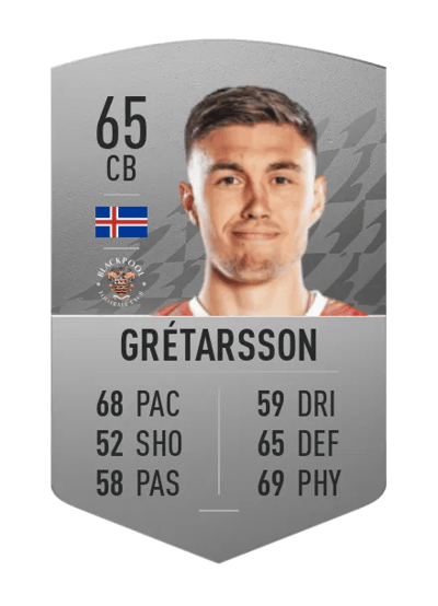 Daníel Leó Grétarsson Common 65 OVR
