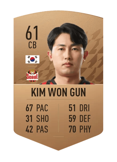 Kim Won Gun Common 61 OVR