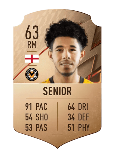 Courtney Senior Rare 63 OVR