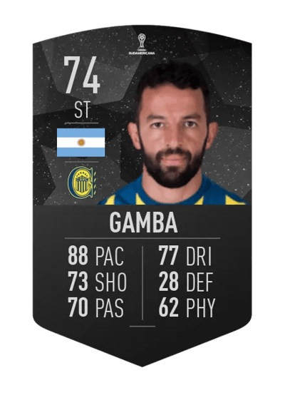 Lucas Gamba CONMEBOL SUDAMERICANA 74 OVR