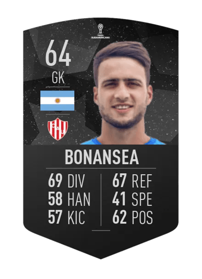 Federico Bonansea CONMEBOL SUDAMERICANA 64 OVR