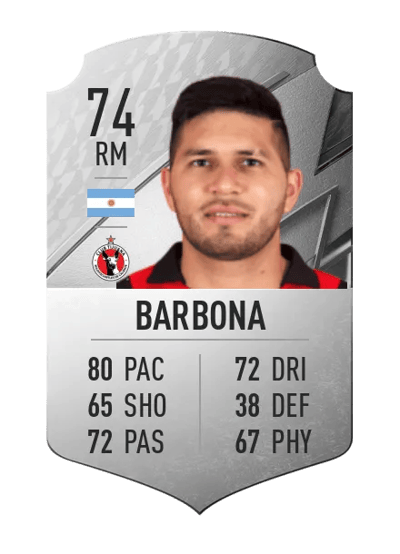 David Barbona Rare 74 OVR