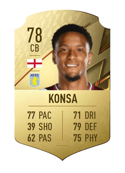 Ezri Konsa Rare 78 OVR