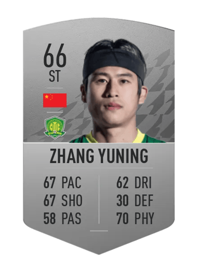 Zhang Yuning Common 66 OVR