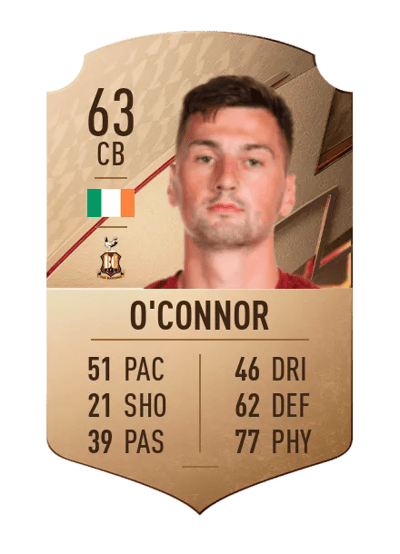 Paudie O'Connor Rare 63 OVR
