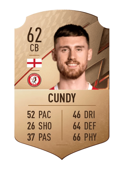 Robbie Cundy Rare 62 OVR