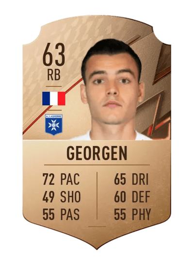 Alec Georgen Rare 63 OVR