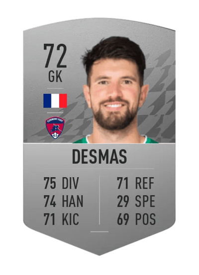 Arthur Desmas Common 72 OVR