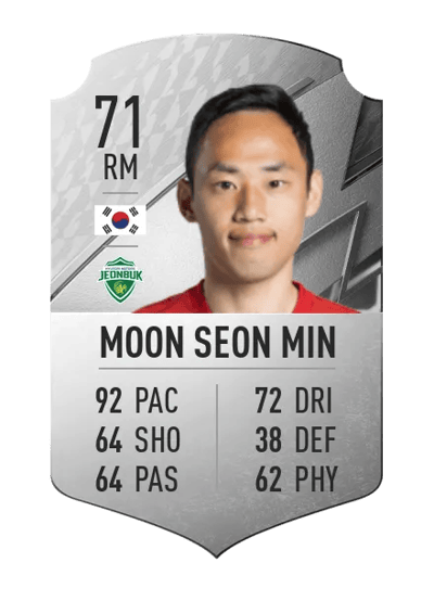 Moon Seon Min Rare 71 OVR
