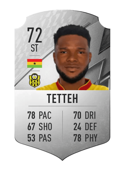 Benjamin Tetteh Rare 72 OVR