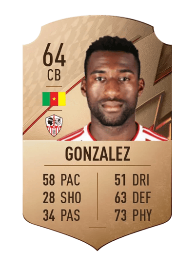 Oumar Gonzalez Rare 64 OVR