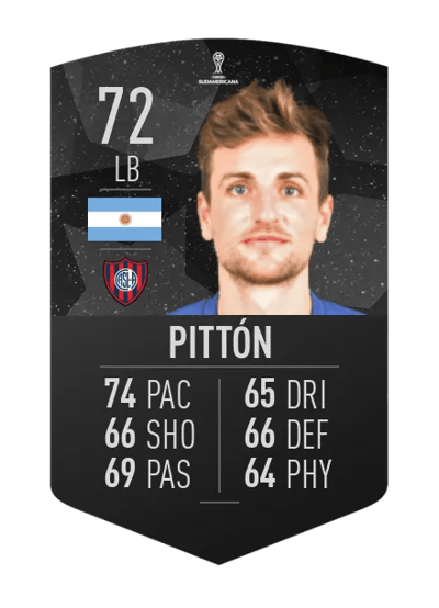 Bruno Pittón CONMEBOL SUDAMERICANA 72 OVR