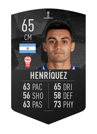 Fabián Henríquez CONMEBOL SUDAMERICANA 65 OVR