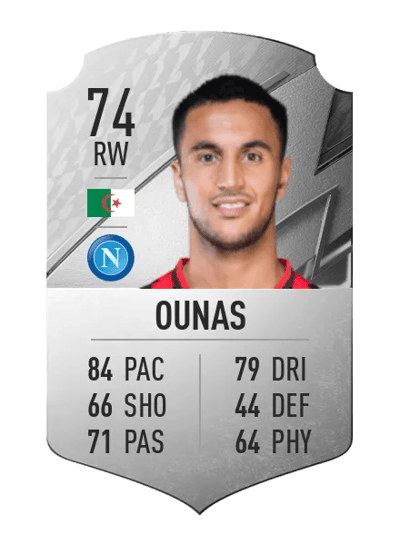 Adam Ounas Rare 74 OVR