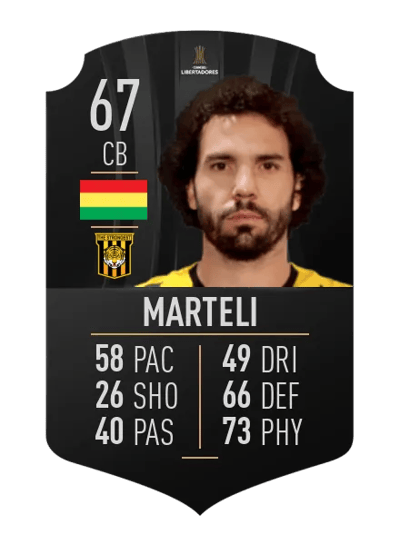 Marteli CONMEBOL LIBERTADORES 67 OVR