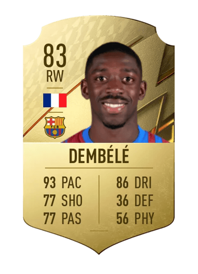 Ousmane Dembélé Rare 83 OVR