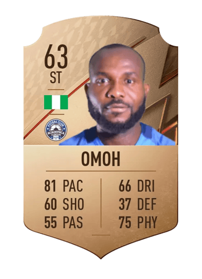 Michael Omoh Rare 63 OVR