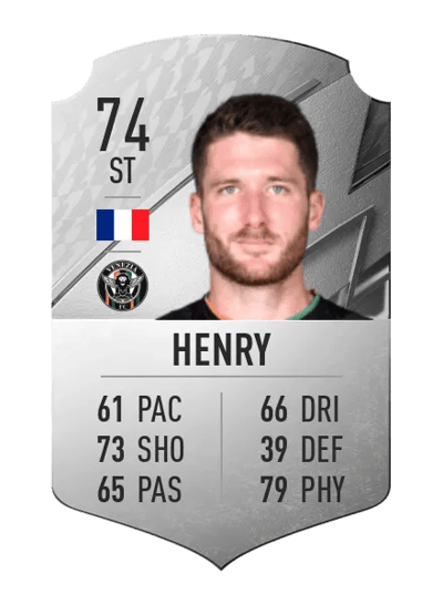Thomas Henry Rare 74 OVR