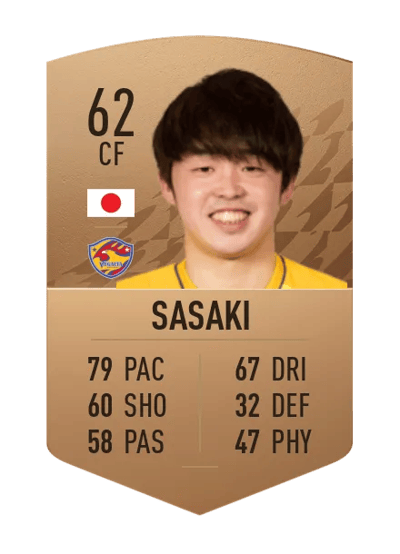 Takumi Sasaki Common 62 OVR