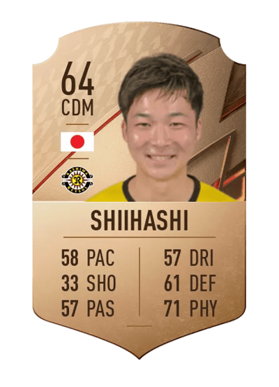 Keiya Shiihashi Rare 64 OVR